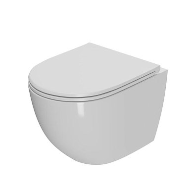 Унитаз подвесной "Афина" Point безободковый, сиденье микролифт